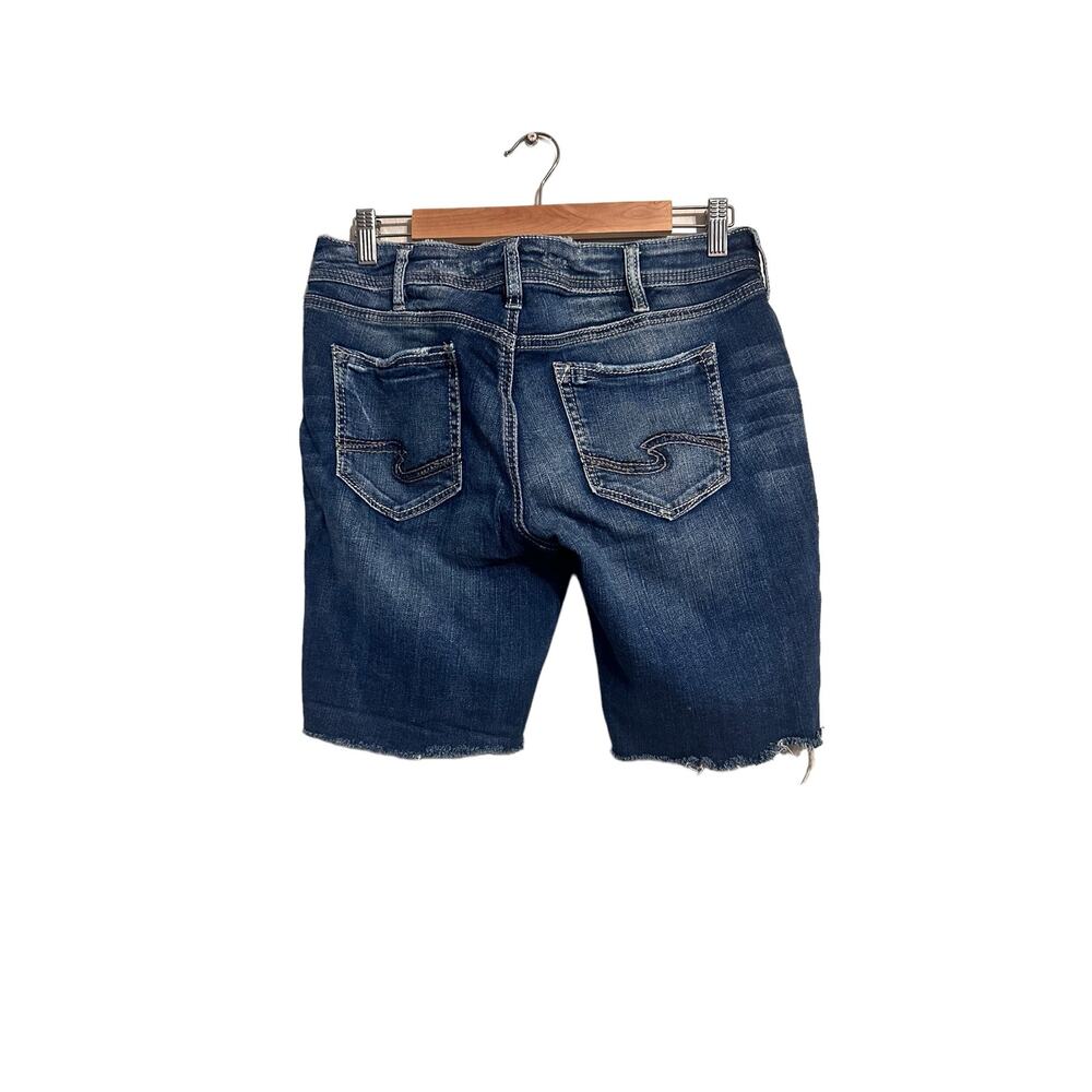 Silver Jeans Hand Cut Bermuda Shorts Size 30 - Suki Slim Boot - Picture 2 of 6